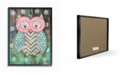 Stupell Industries The Kids Room Distressed Woodland Owl Framed Giclee Art, 11" x 14"